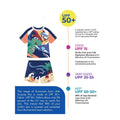 2 PCS The Wow Dino Tshirt & Shorts set Swimwear for Kids & Toddlers - Little Surprise Box2 PCS The Wow Dino Tshirt & Shorts set Swimwear for Kids & Toddlers