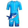 3d Tail Blue Shark Swimwear for Toddlers & Kids with UPF 50+ - Little Surprise Box3d Tail Blue Shark Swimwear for Toddlers & Kids with UPF 50+