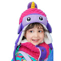 3pcs Quilted Unicorn Theme Winter Cap, Mufflers and Gloves - Little Surprise Box3pcs Quilted Unicorn Theme Winter Cap, Mufflers and Gloves
