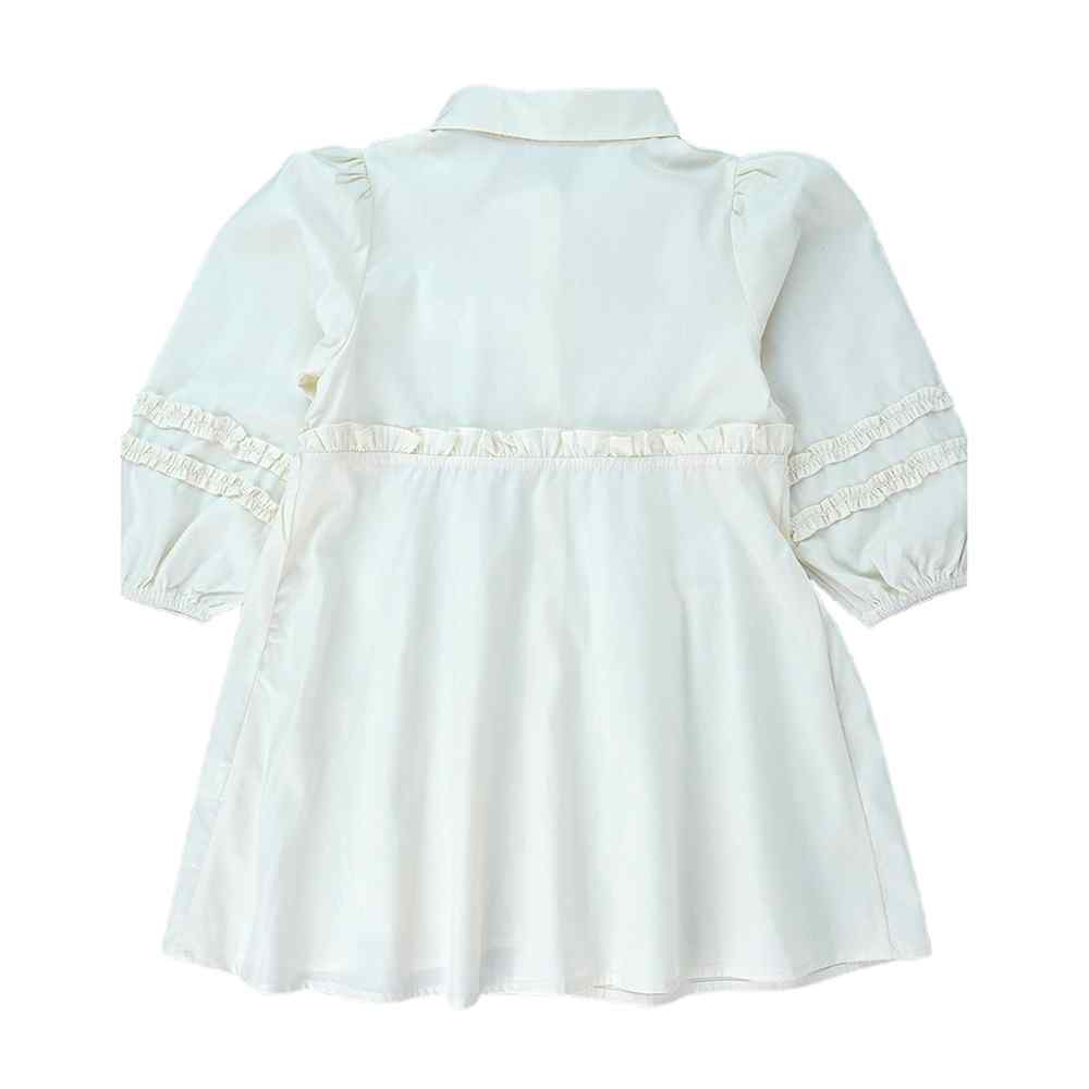 Cream Sunflower Style Smart Casual and Partywear for Girls