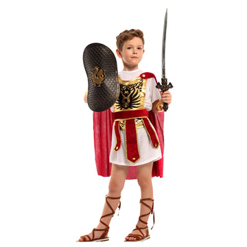 Gold Armour Gladiator, Kids Halloween Costume Fancy Dress Up
