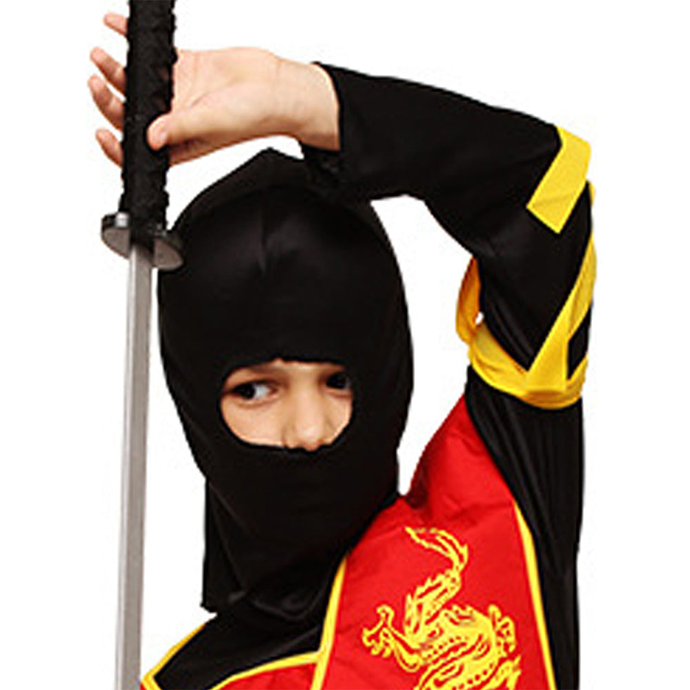 The Black & Red Dragon Ninja, Kids Halloween Costume Fancy Dress Up