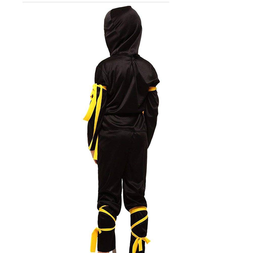 The Black & Yellow Dragon Ninja, Kids Halloween Costume Fancy Dress Up