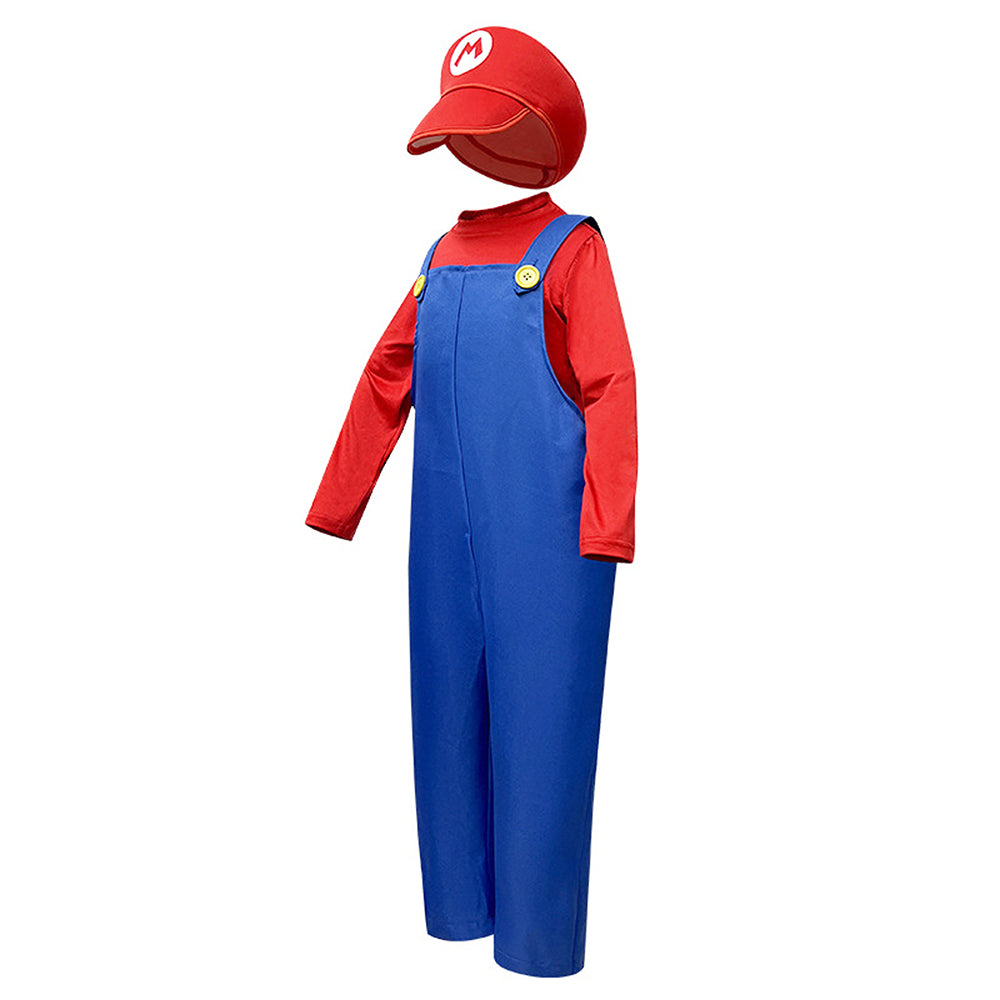 Super Brothers, Plumber Adult Halloween Costume Fancy Dress Up