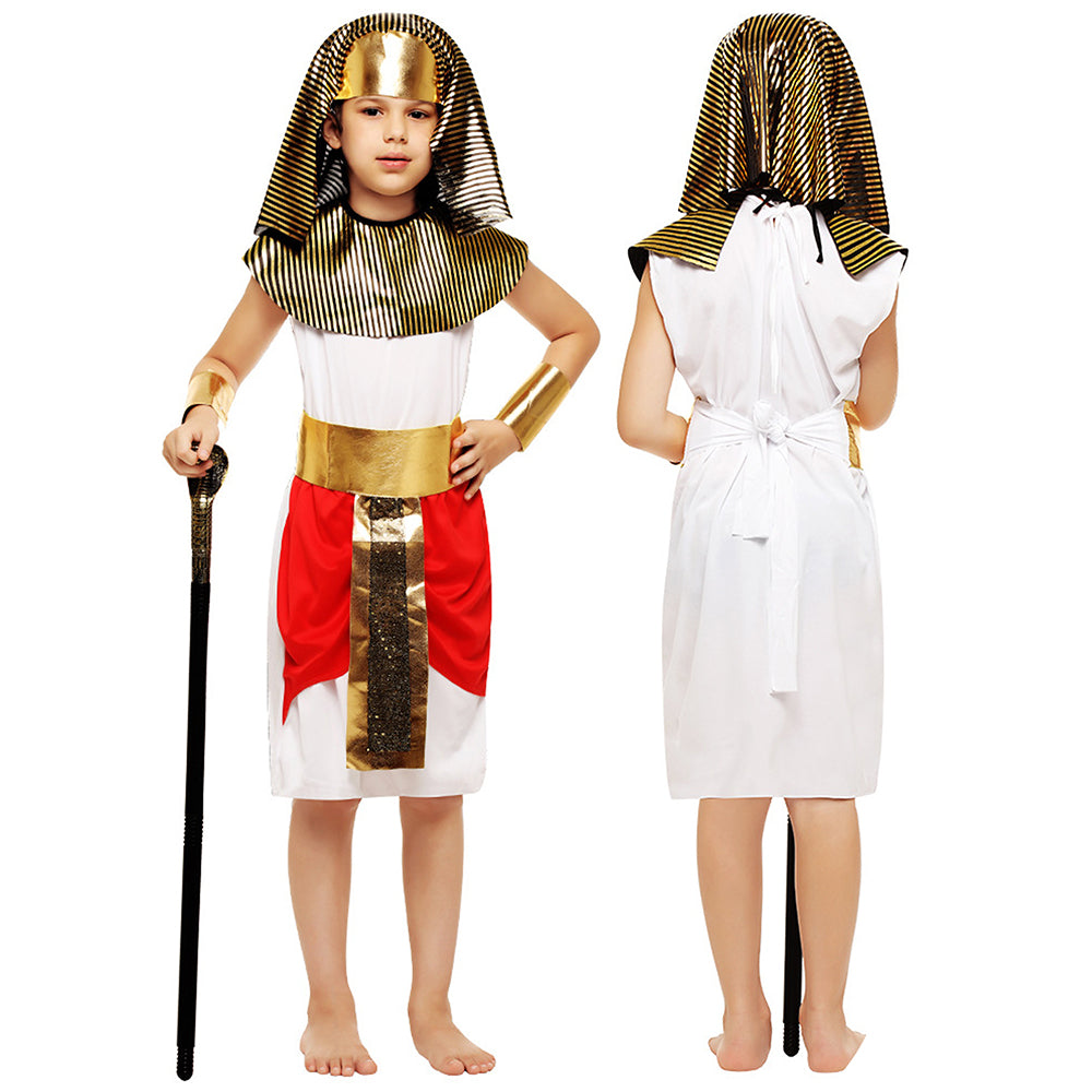 Red Egyptian Boy, Kids Halloween Costume Dress Up for Boys