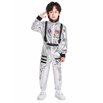 Shiny Silver Astronaut, Halloween Costume Fancy Dress Up