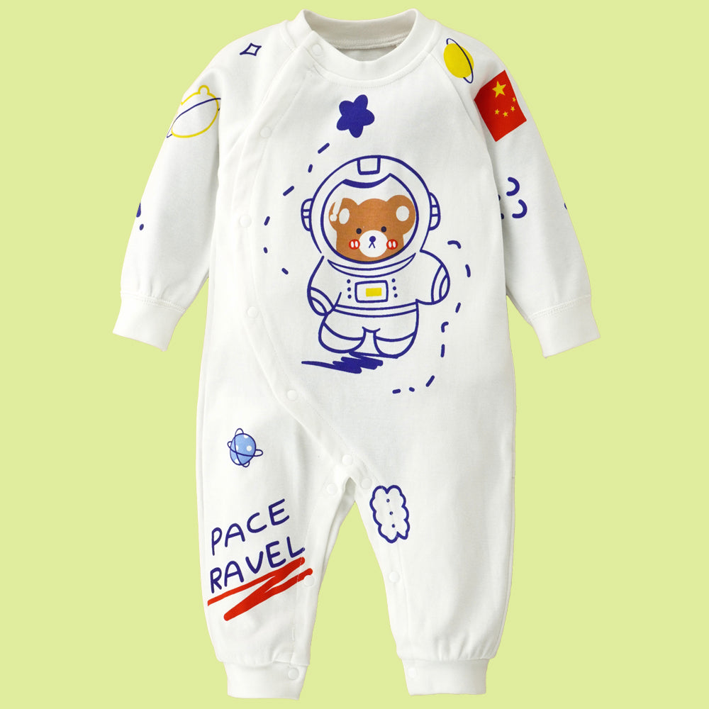 Astronaut Space full sleeves jumpsuit Romper for Tiny Toddlers