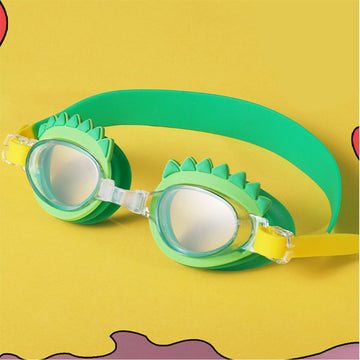 3d Monster Back Anti Fog UV Protection Leakproof Design Swim Goggles for Kids, 3yrs - 8yrs