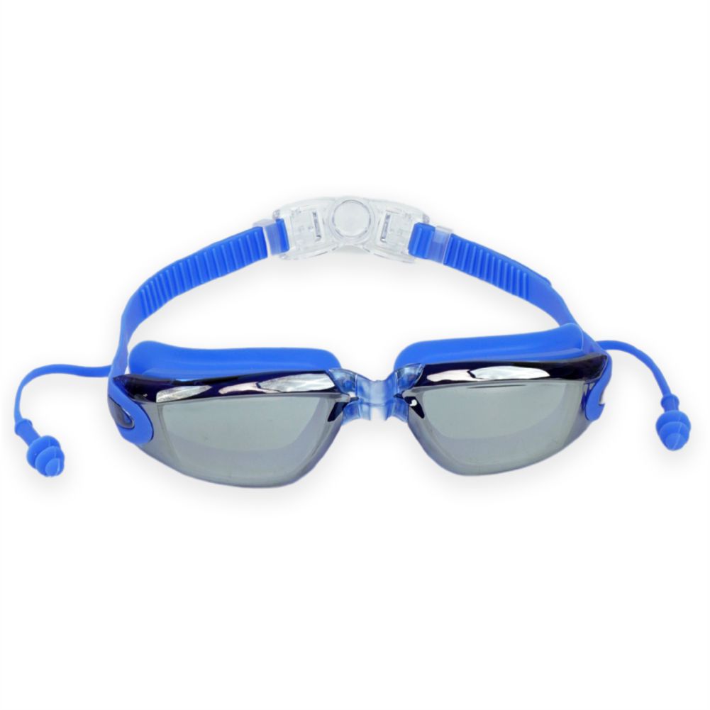 All Blue Eyelid Style Anti Fog UV Protection leakproof design Swim Goggles for Kids 10yrs and above