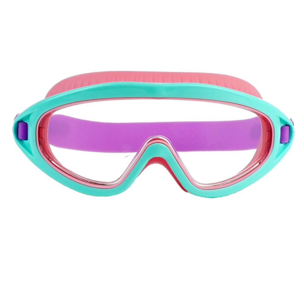 Cheng Pink Casket, Mint Border  Anti Fog UV Protection Leakproof Design Swim Goggles for Kids, 8yrs - 15 years