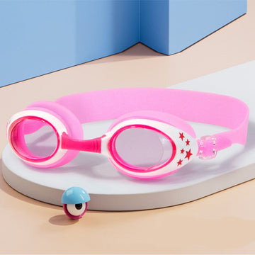 Starry Pink Anti Fog UV Protection Leakproof Design Swim Goggles for Kids, 3yrs - 8yrs