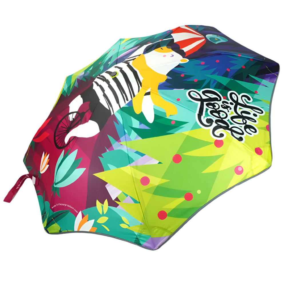 3 fold  KellyJo & Starsy Rain & All Season Umbrella for Kids