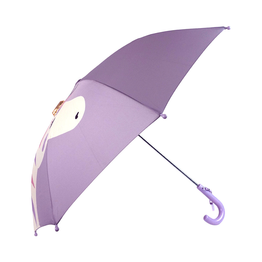 Purple Unicorn Big Face Umbrella for Kids, 5yrs - 10yrs