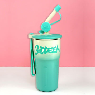 Mint Ombre Shaded Stainless Steel  Tumbler Water Bottle, 550ml
