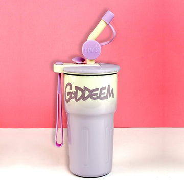 Lilac Ombre Shaded Stainless Steel  Tumbler Water Bottle, 550ml