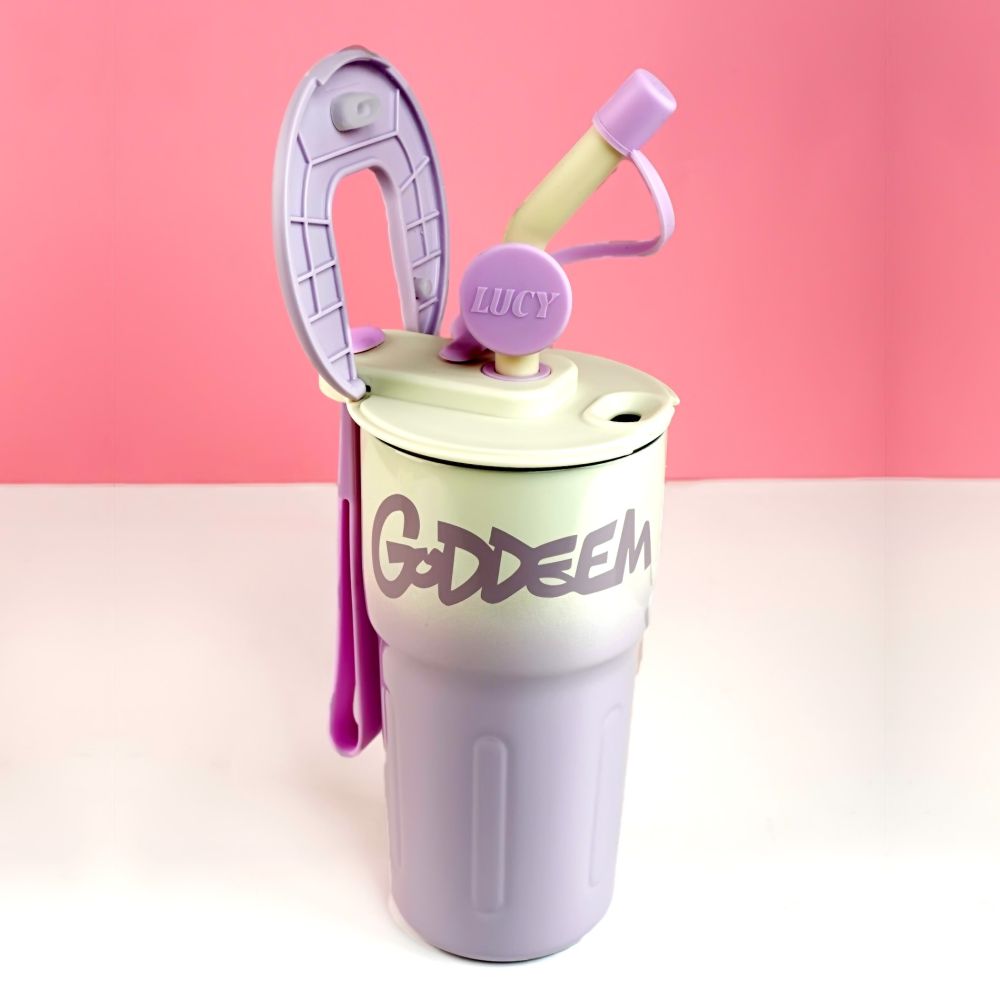 Lilac Ombre Shaded Stainless Steel  Tumbler Water Bottle, 550ml