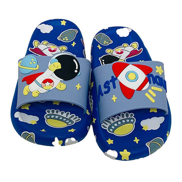 Blue all over Astronaut theme Slip on Clogs, Summer/Monsoon all season Footwear for Toddlers & Kids - Little Surprise BoxBlue all over Astronaut theme Slip on Clogs, Summer/Monsoon all season Footwear for Toddlers & Kids