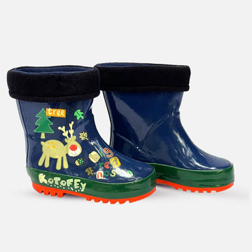 Blue Deer Flexible Rubber Rain Gumboots for Toddlers and Kids - Little Surprise BoxBlue Deer Flexible Rubber Rain Gumboots for Toddlers and Kids