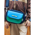 Blue & Green Canvas Material Casual Sling Bag for Kids - Little Surprise BoxBlue & Green Canvas Material Casual Sling Bag for Kids