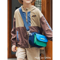 Blue & Green Canvas Material Casual Sling Bag for Kids - Little Surprise BoxBlue & Green Canvas Material Casual Sling Bag for Kids