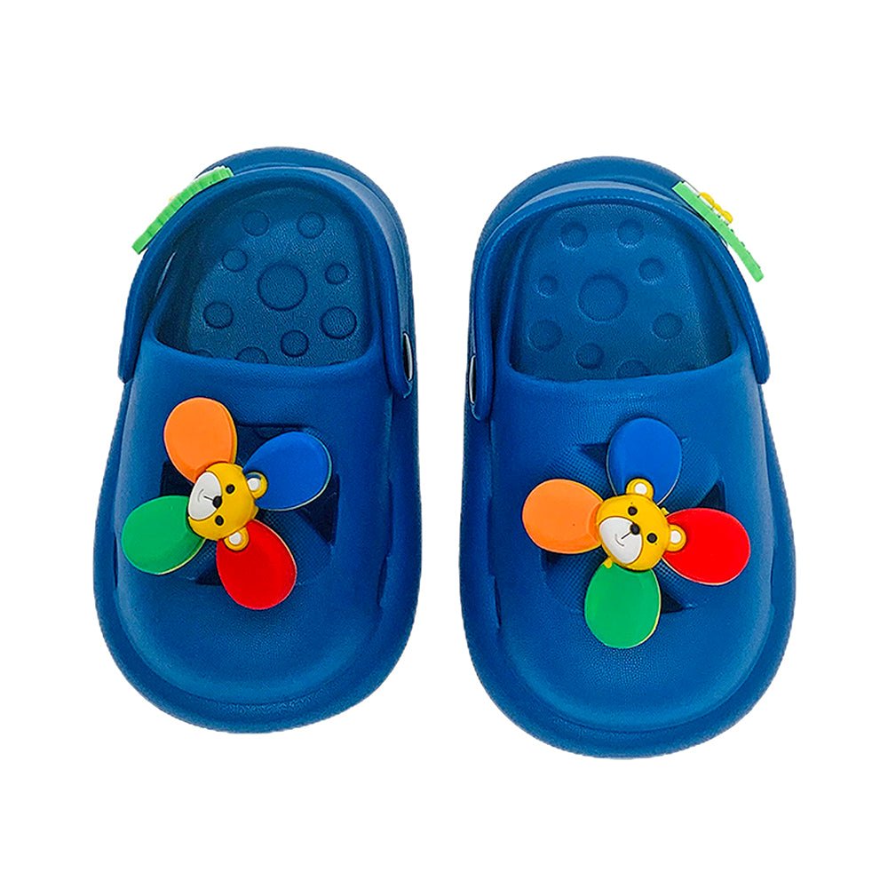 Blue Pinwheel Slip on Clogs, Summer/Monsoon all season Footwear for Toddlers & Kids - Little Surprise BoxBlue Pinwheel Slip on Clogs, Summer/Monsoon all season Footwear for Toddlers & Kids