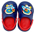 Blue & Red spinning rocket Slip on Clogs, Summer/Monsoon all season Footwear for Toddlers & Kids - Little Surprise BoxBlue & Red spinning rocket Slip on Clogs, Summer/Monsoon all season Footwear for Toddlers & Kids