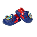 Blue & Red spinning rocket Slip on Clogs, Summer/Monsoon all season Footwear for Toddlers & Kids - Little Surprise BoxBlue & Red spinning rocket Slip on Clogs, Summer/Monsoon all season Footwear for Toddlers & Kids