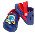 Blue & Red spinning rocket Slip on Clogs, Summer/Monsoon all season Footwear for Toddlers & Kids - Little Surprise BoxBlue & Red spinning rocket Slip on Clogs, Summer/Monsoon all season Footwear for Toddlers & Kids