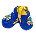 Blue & Yellow spinning rocket Slip on Clogs, Summer/Monsoon all season Footwear for Toddlers & Kids - Little Surprise BoxBlue & Yellow spinning rocket Slip on Clogs, Summer/Monsoon all season Footwear for Toddlers & Kids