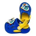 Blue & Yellow spinning rocket Slip on Clogs, Summer/Monsoon all season Footwear for Toddlers & Kids - Little Surprise BoxBlue & Yellow spinning rocket Slip on Clogs, Summer/Monsoon all season Footwear for Toddlers & Kids
