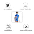 Dark Blue Space Rocket Shirt & Shorts Swimwear for Kids, 2 PCS Set - Little Surprise BoxDark Blue Space Rocket Shirt & Shorts Swimwear for Kids, 2 PCS Set - Little Surprise BoxDark Blue Space Rocket Shirt & Shorts Swimwear for Kids, 2 PCS Set