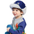 Ear Covering 3d Blue Dinosaur Winter Cap for Kids - Little Surprise BoxEar Covering 3d Blue Dinosaur Winter Cap for Kids