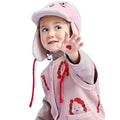 Ear Covering 3d Pink Rabbit Winter Cap for Kids - Little Surprise BoxEar Covering 3d Pink Rabbit Winter Cap for Kids
