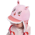 Ear Covering 3d Pink Rabbit Winter Cap for Kids - Little Surprise BoxEar Covering 3d Pink Rabbit Winter Cap for Kids
