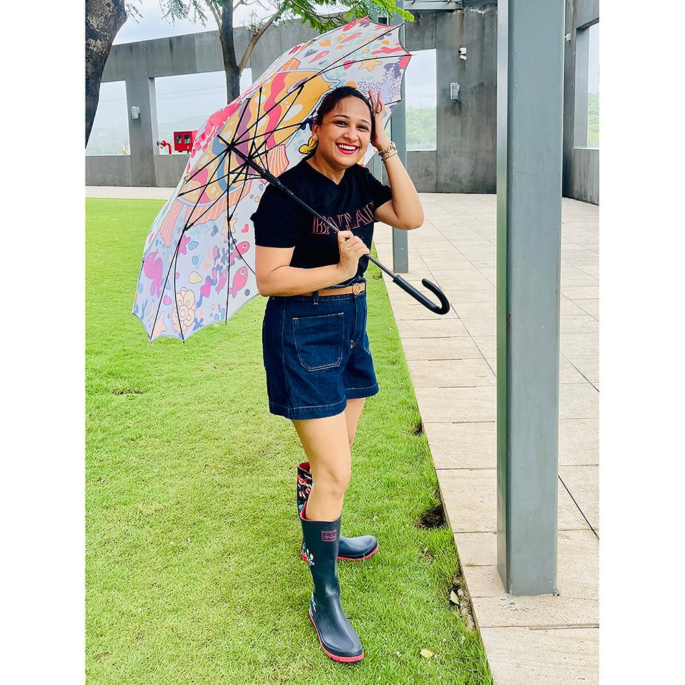 Fishy Island theme Rain & All Season Umbrella for Teens and Adults - Little Surprise BoxFishy Island theme Rain & All Season Umbrella for Teens and Adults