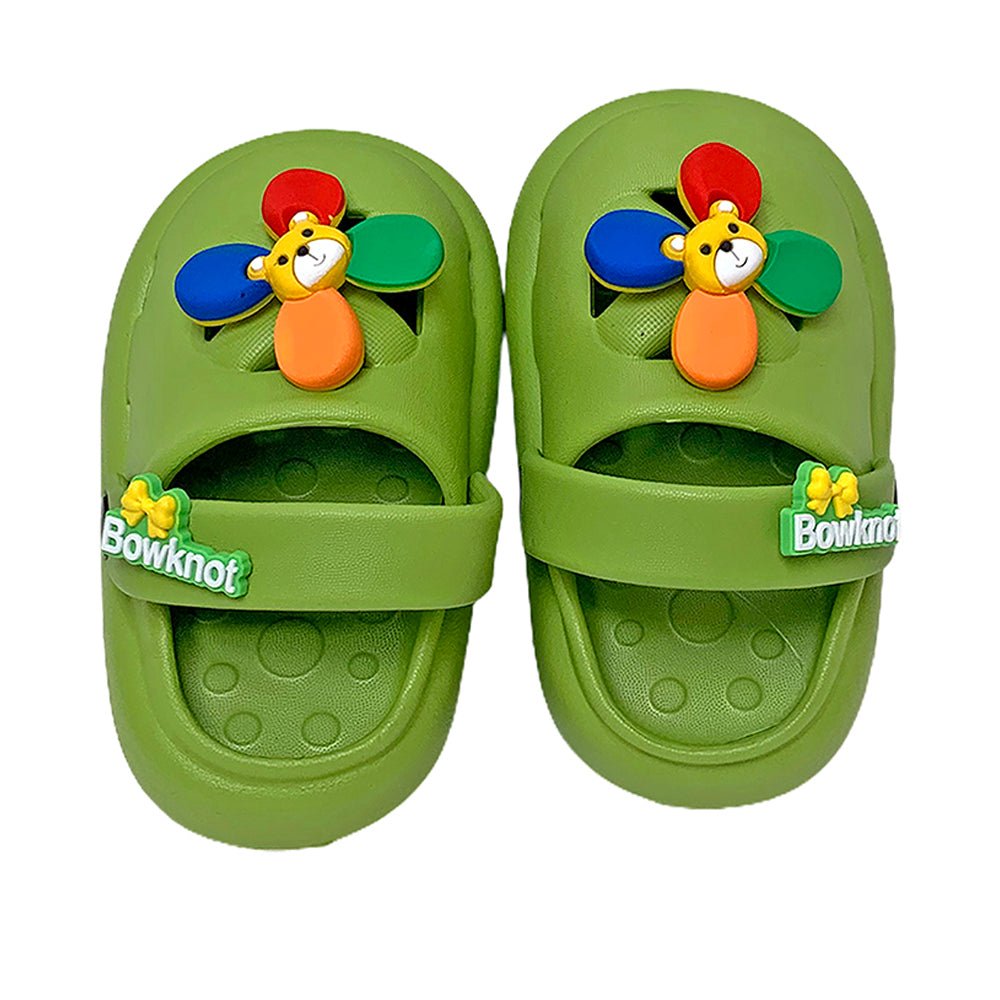 Green Pinwheel Slip on Clogs, Summer/Monsoon all season Footwear for Toddlers & Kids - Little Surprise BoxGreen Pinwheel Slip on Clogs, Summer/Monsoon all season Footwear for Toddlers & Kids
