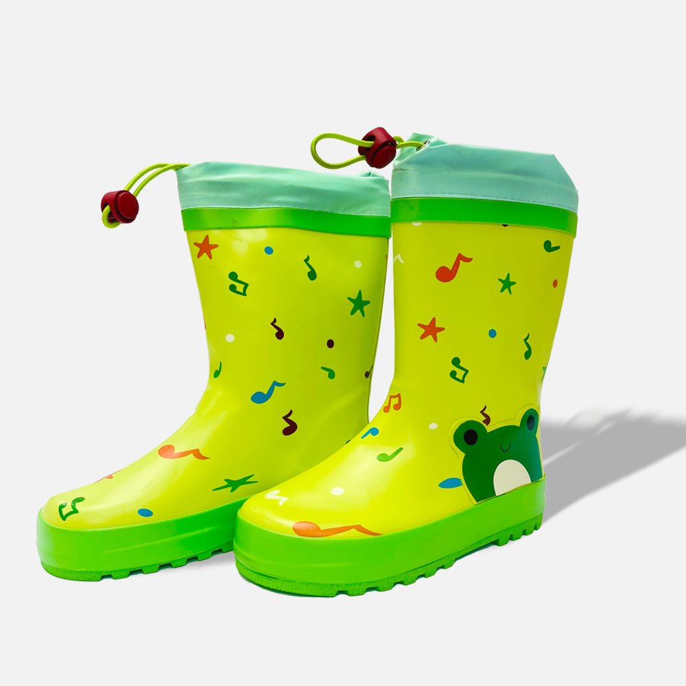 Happy Frog Flexible Rubber Rain Gumboots for Toddlers and Kids