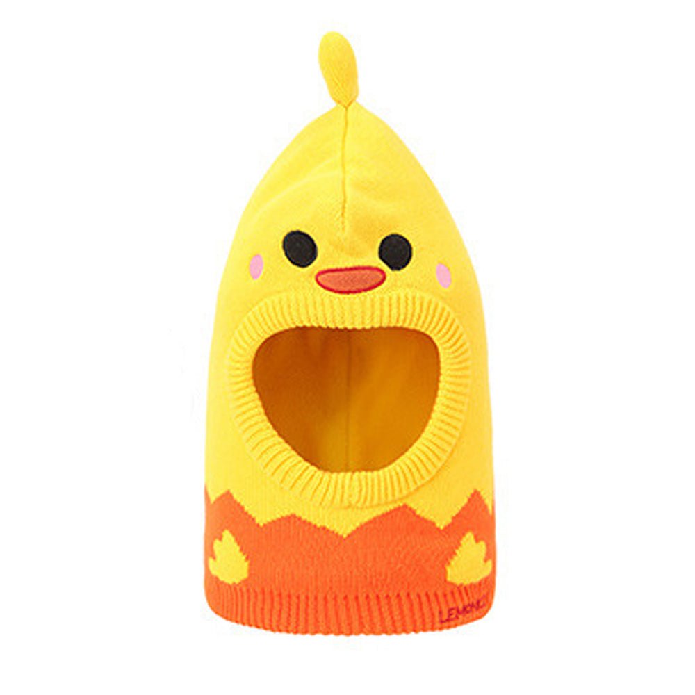 Knitted Yellow Duckling theme Winter Cap covering Neck , Ears and Head - Little Surprise BoxKnitted Yellow Duckling theme Winter Cap covering Neck , Ears and Head