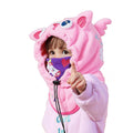 Light Pink Uni Fleece Winter Cap covering Mouth, Neck and Head - Little Surprise BoxLight Pink Uni Fleece Winter Cap covering Mouth, Neck and Head