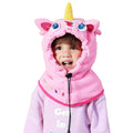 Light Pink Uni Fleece Winter Cap covering Mouth, Neck and Head - Little Surprise BoxLight Pink Uni Fleece Winter Cap covering Mouth, Neck and Head