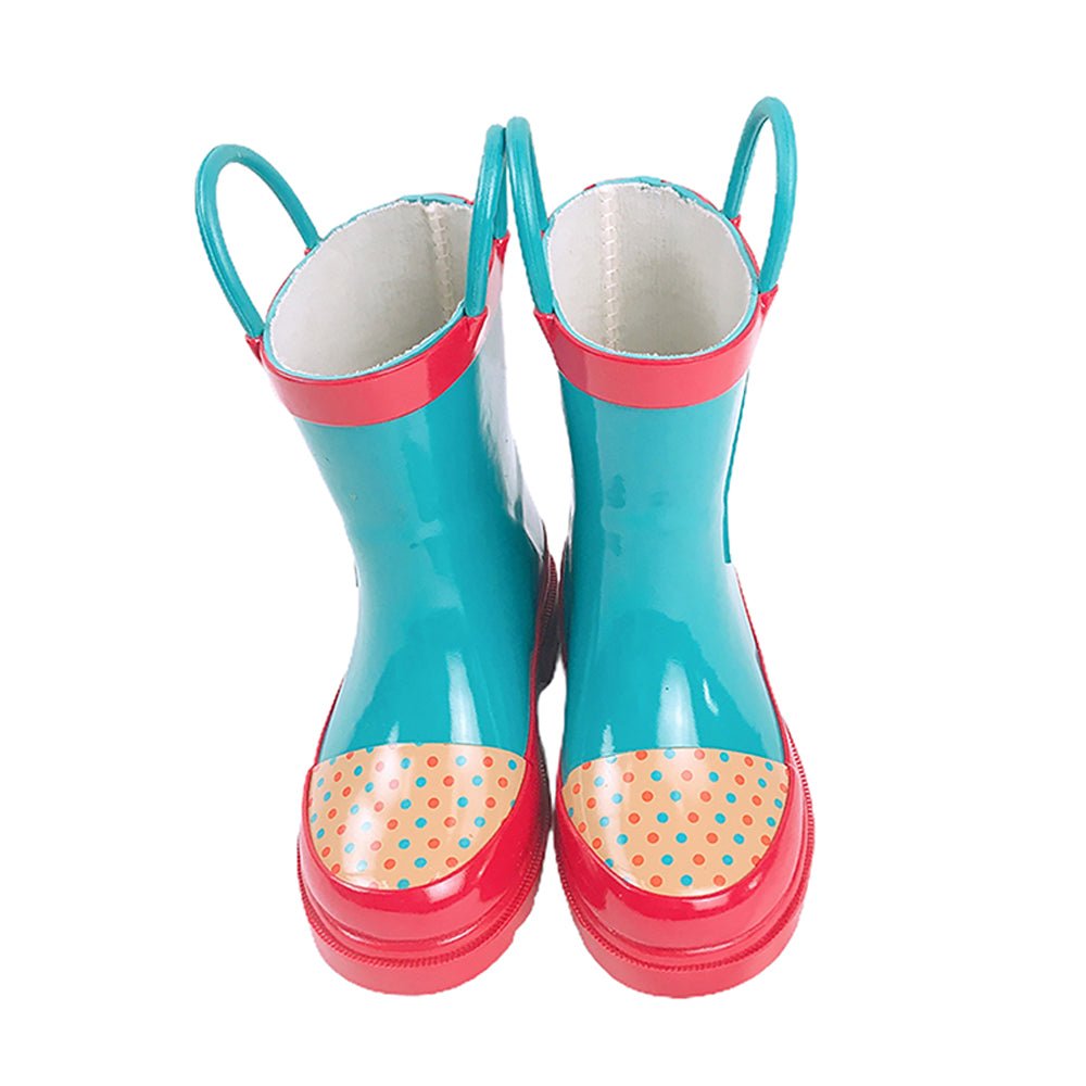 Little Surprise Box Blue Polka dots Owl Flexible Rubber Rain Gumboots for Toddlers and Kids - Little Surprise BoxLittle Surprise Box Blue Polka dots Owl Flexible Rubber Rain Gumboots for Toddlers and Kids