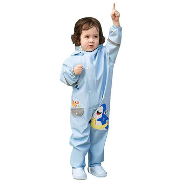 Little Surprise Box Light Blue Submarine theme full Jumpsuit Style Raincoat for Toddlers and Kids - Little Surprise BoxLittle Surprise Box Light Blue Submarine theme full Jumpsuit Style Raincoat for Toddlers and Kids