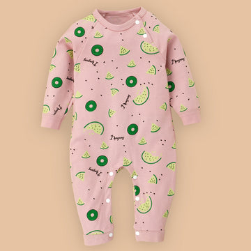 Pink Watermelon Print Romper Unisex Kids Wear