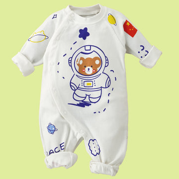 Astronaut Space full sleeves jumpsuit Romper for Tiny Toddlers