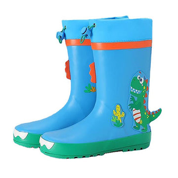 Mr.Dino Blusaurus Flexible Rubber Rain Gumboots for Toddlers and Kids - Little Surprise BoxMr.Dino Blusaurus Flexible Rubber Rain Gumboots for Toddlers and Kids