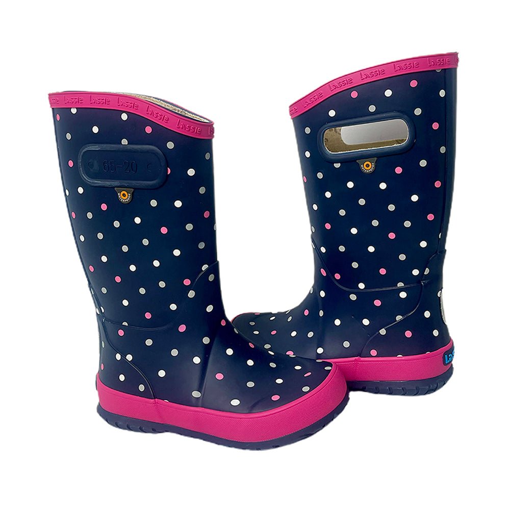 Ms. Dotty Curve , Flexible Rubber Rain Gumboots for Toddlers and Kids - Little Surprise BoxMs. Dotty Curve , Flexible Rubber Rain Gumboots for Toddlers and Kids