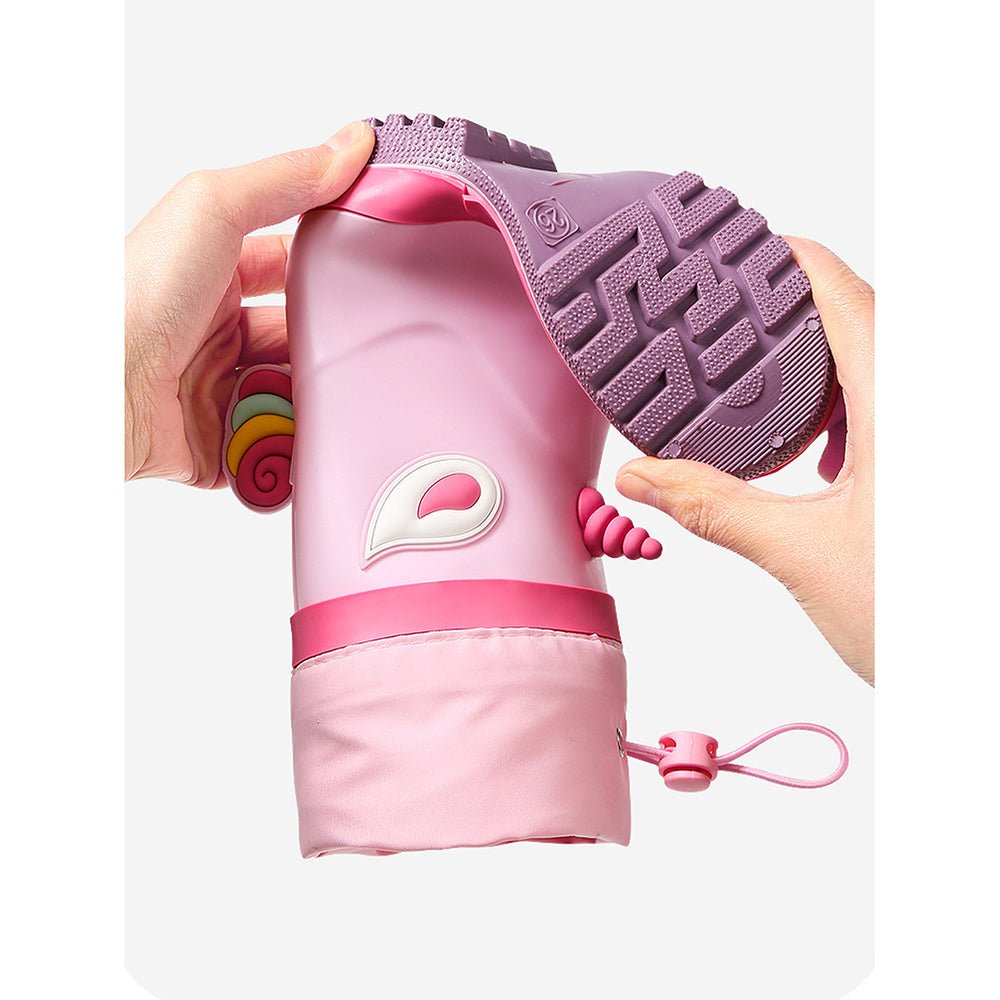 Ms. Flutter Buff Flexible Rubber Rain Gumboots for Toddlers and Kids - Little Surprise BoxMs. Flutter Buff Flexible Rubber Rain Gumboots for Toddlers and Kids