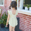 One Piece Little Miss Yellow Bow print Swimwear + Swim Cap for Kids & Toddlers - Little Surprise BoxOne Piece Little Miss Yellow Bow print Swimwear + Swim Cap for Kids & Toddlers