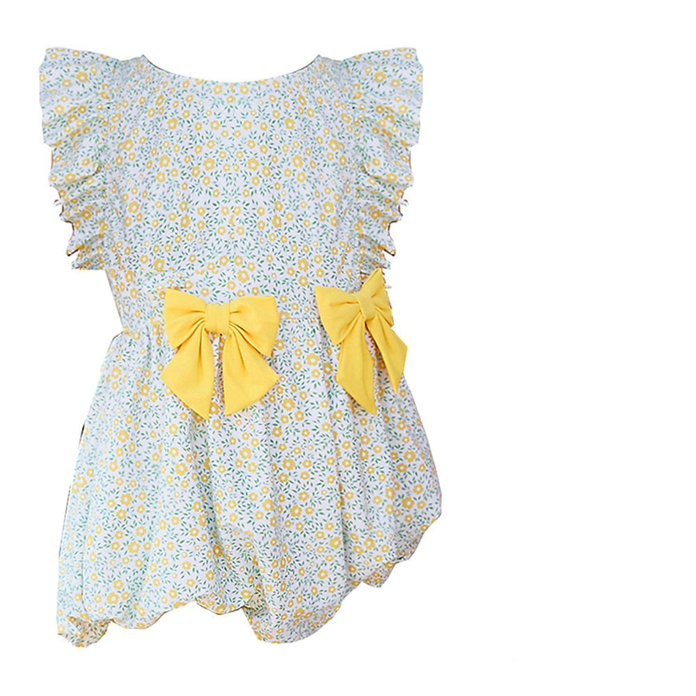 One Piece Little Miss Yellow Bow print Swimwear + Swim Cap for Kids & Toddlers - Little Surprise BoxOne Piece Little Miss Yellow Bow print Swimwear + Swim Cap for Kids & Toddlers