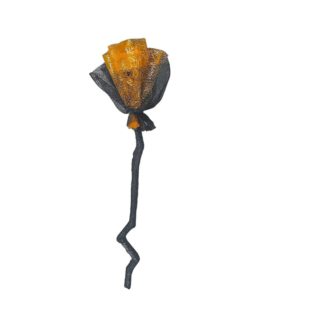 Orange Twisted Handle Broom Stick for Halloween Costume Party & Halloween Home office Decor - Little Surprise BoxOrange Twisted Handle Broom Stick for Halloween Costume Party & Halloween Home office Decor